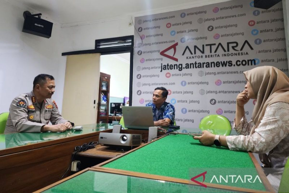 Humas Polda Jateng perkuat kerja sama dengan Antara