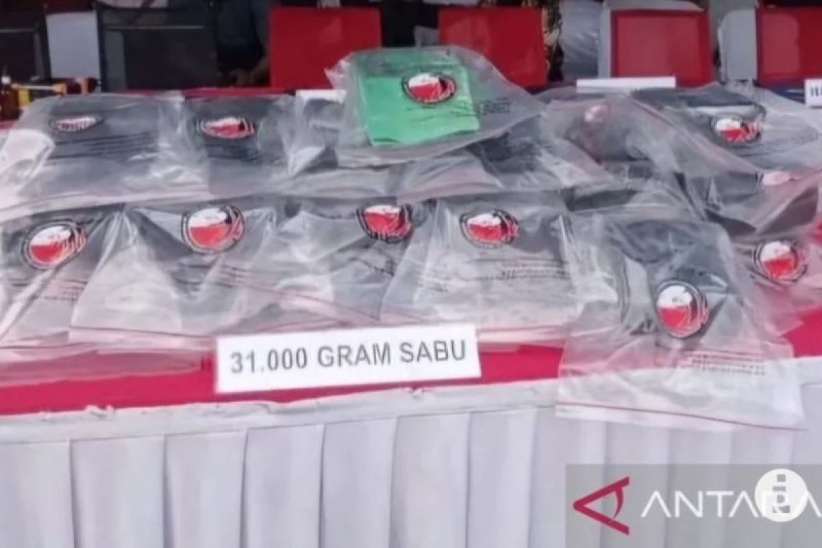 Polrestabes Medan menggagalkan peredaran 31 kg sabu-sabu