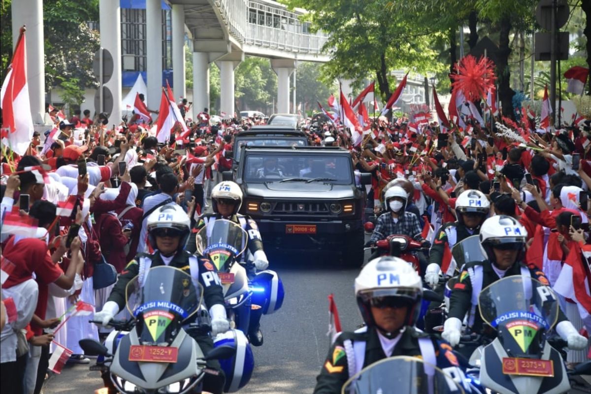 Presiden Jokowi: Kirab bendera dari Monas Jakarta ke IKN, Kaltim, momentum bersejarah