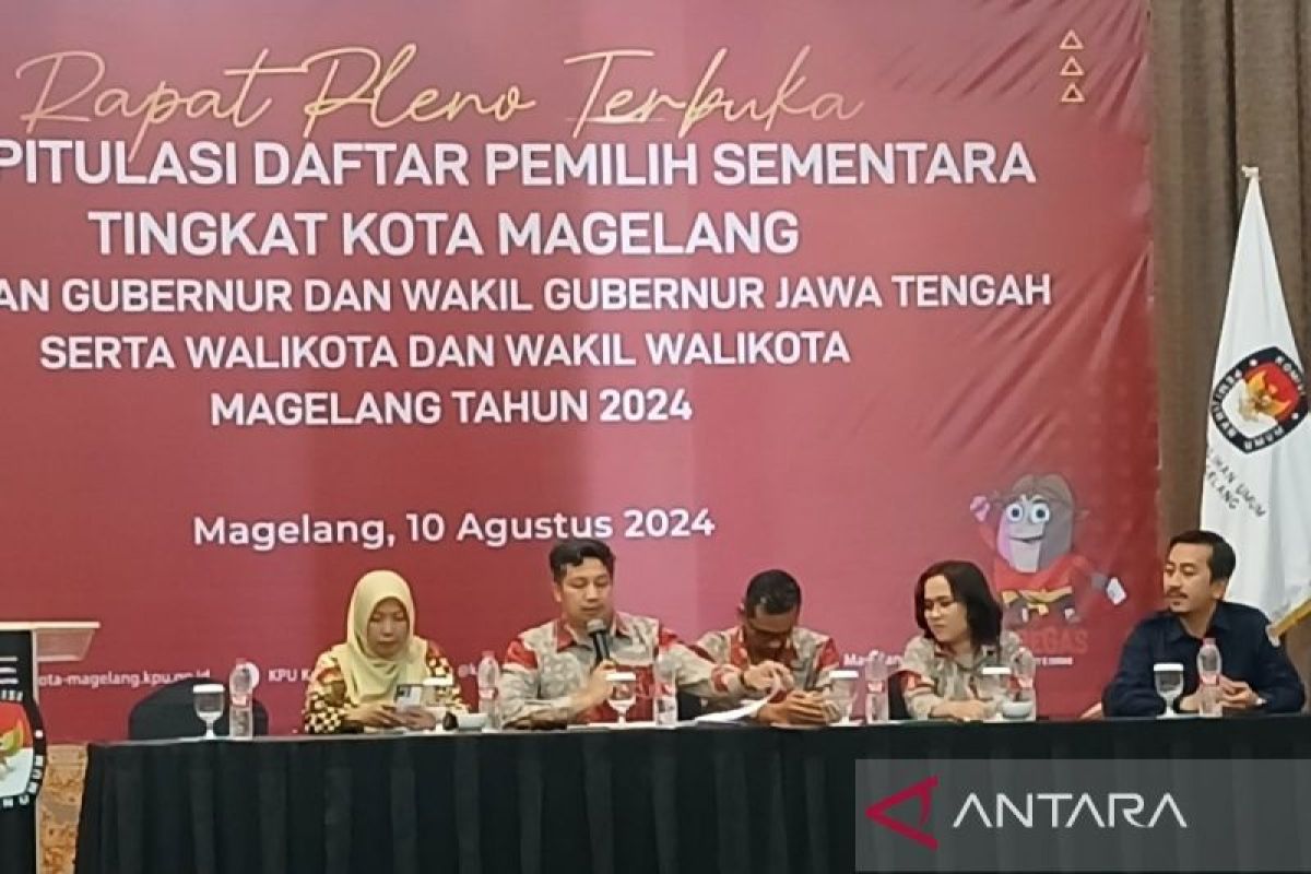 KPU  Kota Magelang tetapkan DPS pilkada 97.856 orang