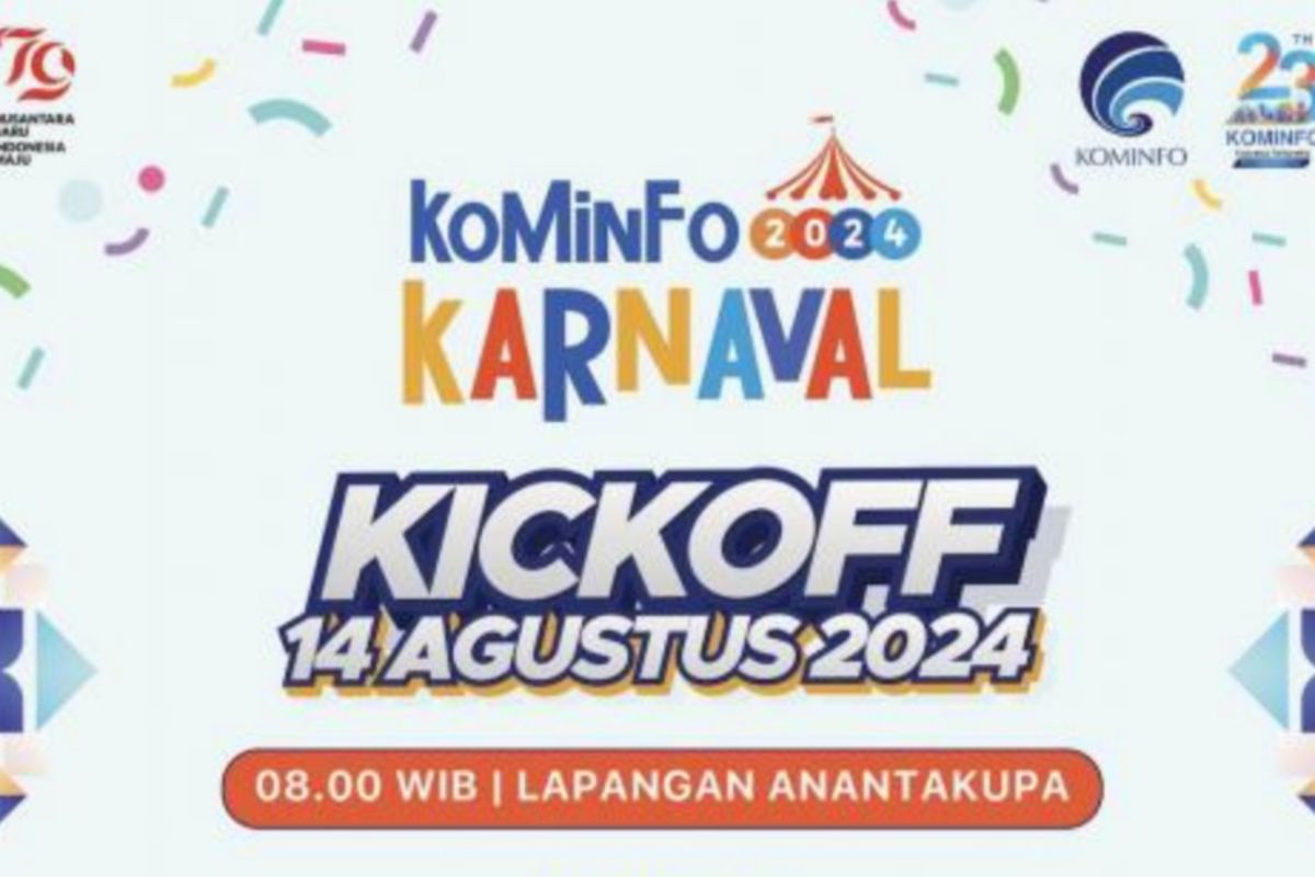 Kominfo Karnaval 2024 digelar 14 Agustus 2024