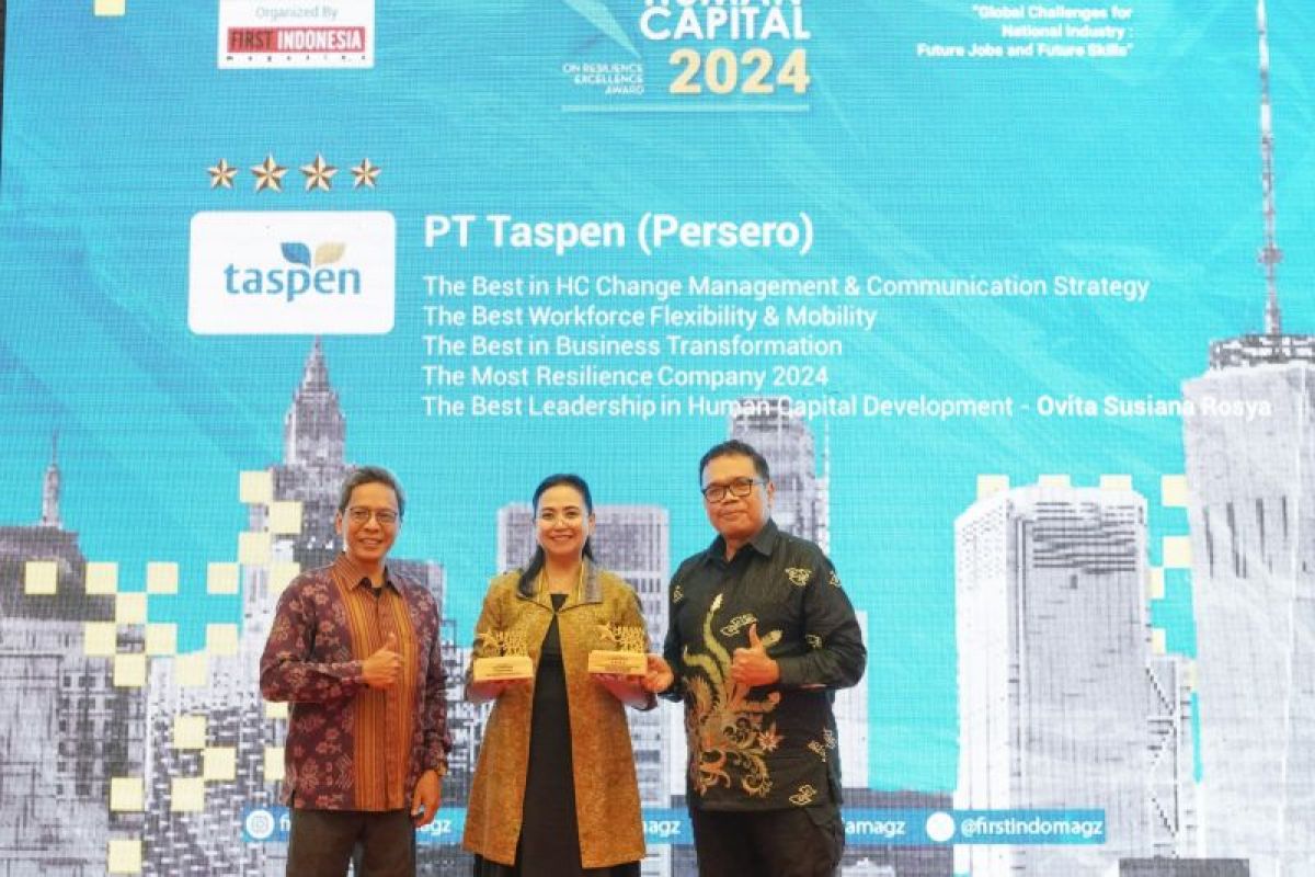 TASPEN terima penghargaan dari First Indonesia Magazine