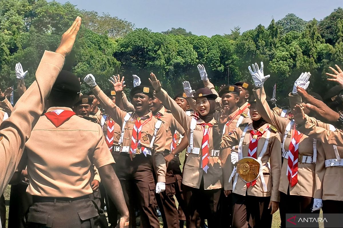 Pramuka kerek antusias generasi muda Indonesia melakui aplikasi "Ayo Pramuka"