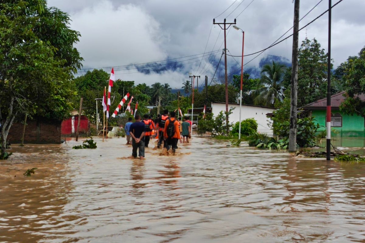 Sebanyak  1.248 warga terdampak banjir di Kabupaten Bolaang Mongondow