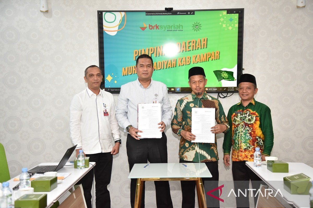 Cabang BRK Syariah Bangkinang jalin kerja sama dengan PDM Muhammadiyah Kampar