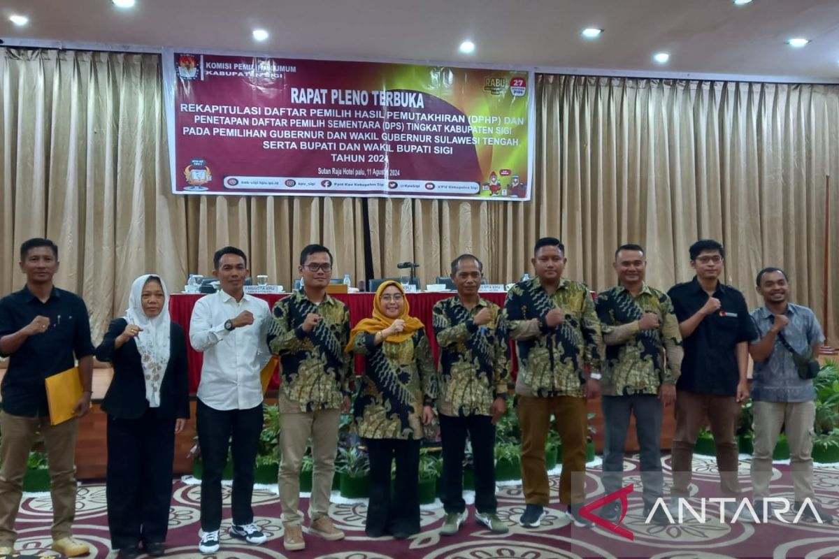 KPU Kabupaten Sigi umumkan DPS Pilkada 2024 di kantor desa dan TPS