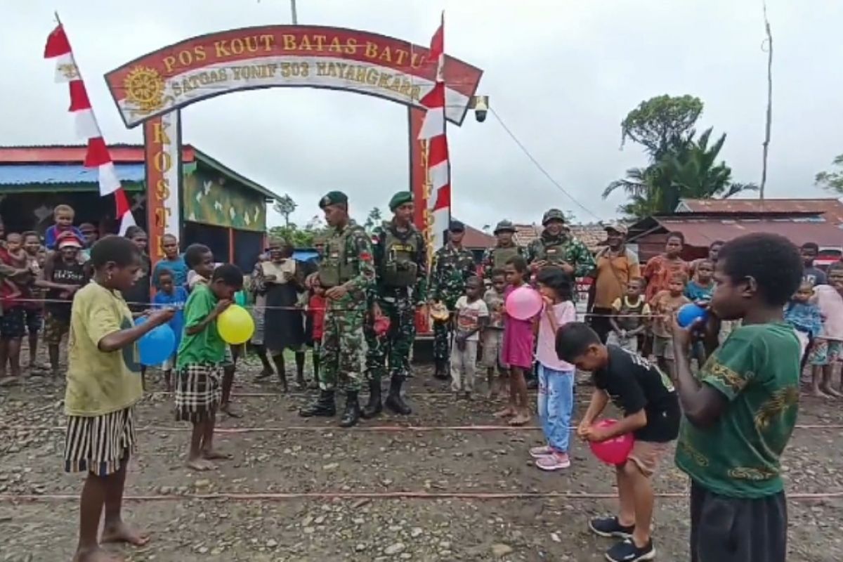 Satgas Yonif 503/Mayangkara gelar semarak HUT ke-79 Kemerdekaan RI di Nduga