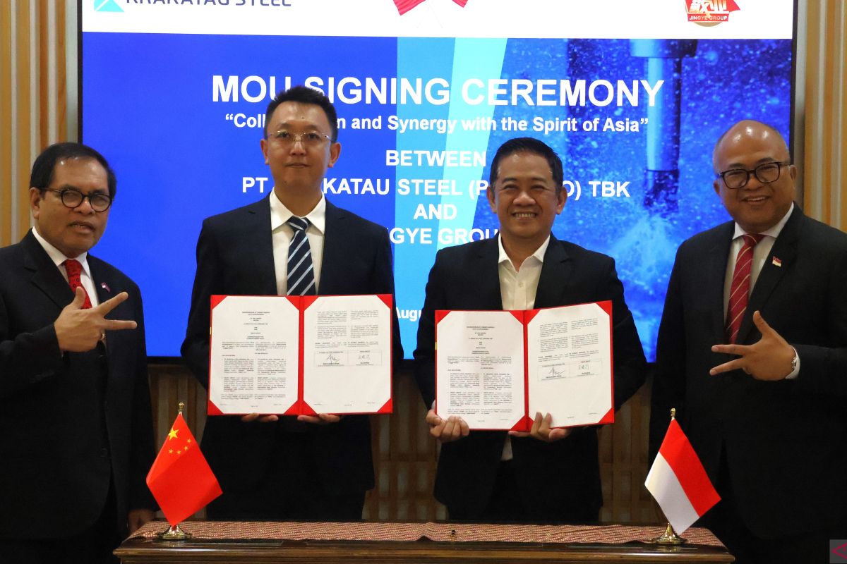 KBRI Beijing memfasilitasi MoU Krakatau Steel dan perusahaan China