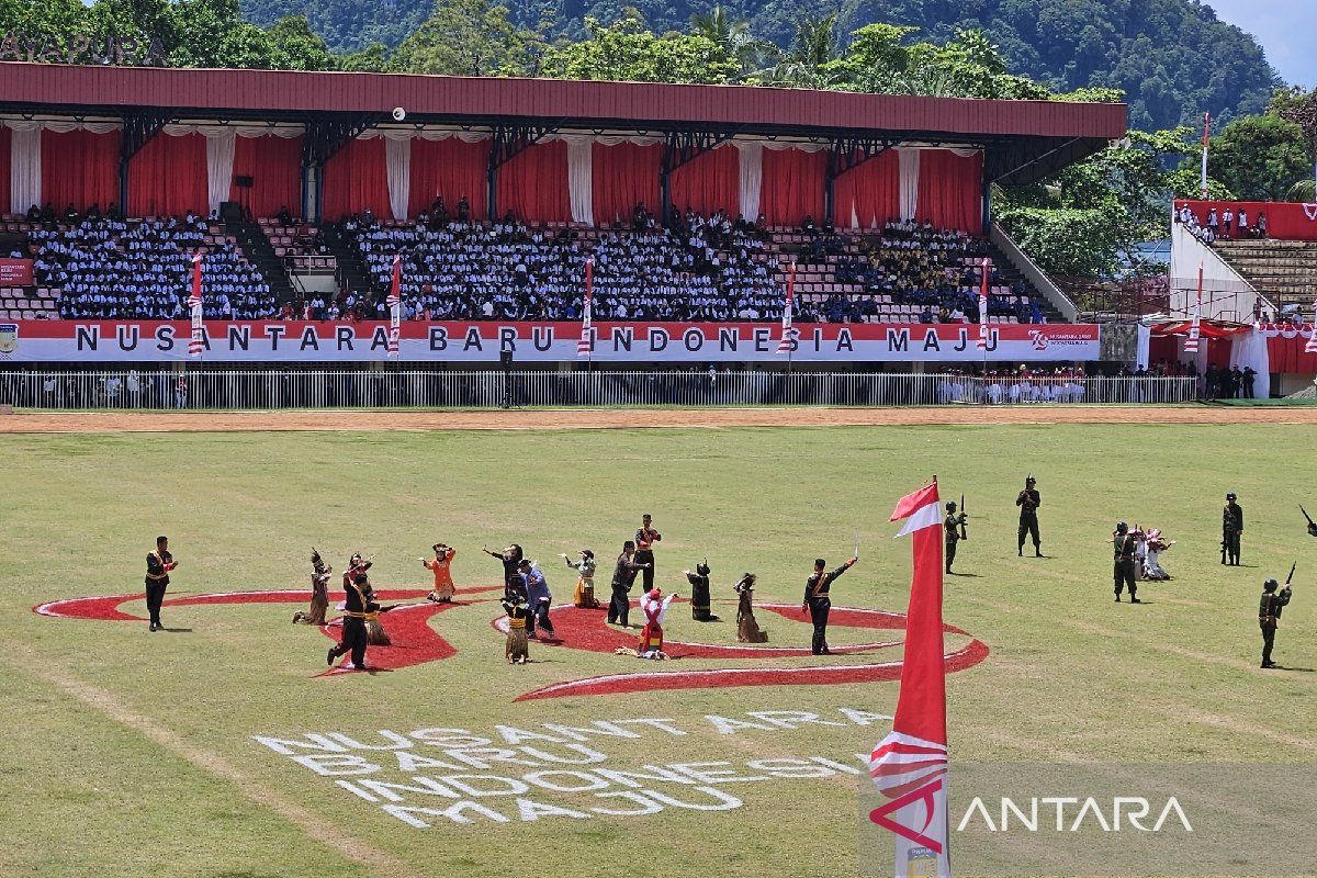 Tarian drama kolosal meriahkan perayaan HUT ke-79 RI di Papua