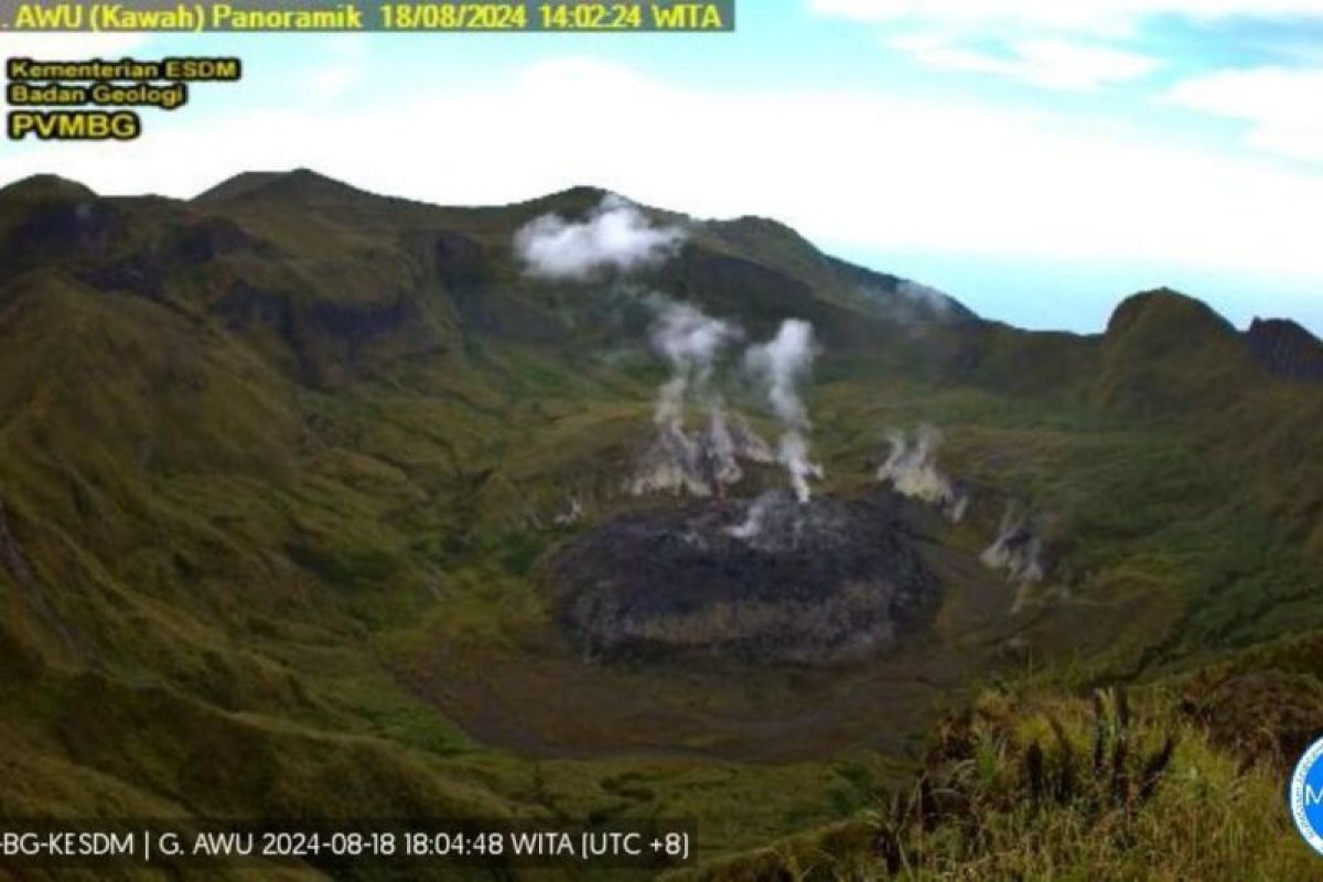 Pos Gunung Awu di Sangihe catat sembilan kali gempa vulkanik dangkal