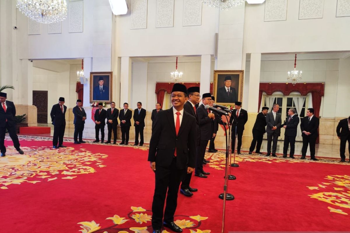 Presiden RI Jokowi lantik Bahlil Lahadalia sebagai Menteri ESDM