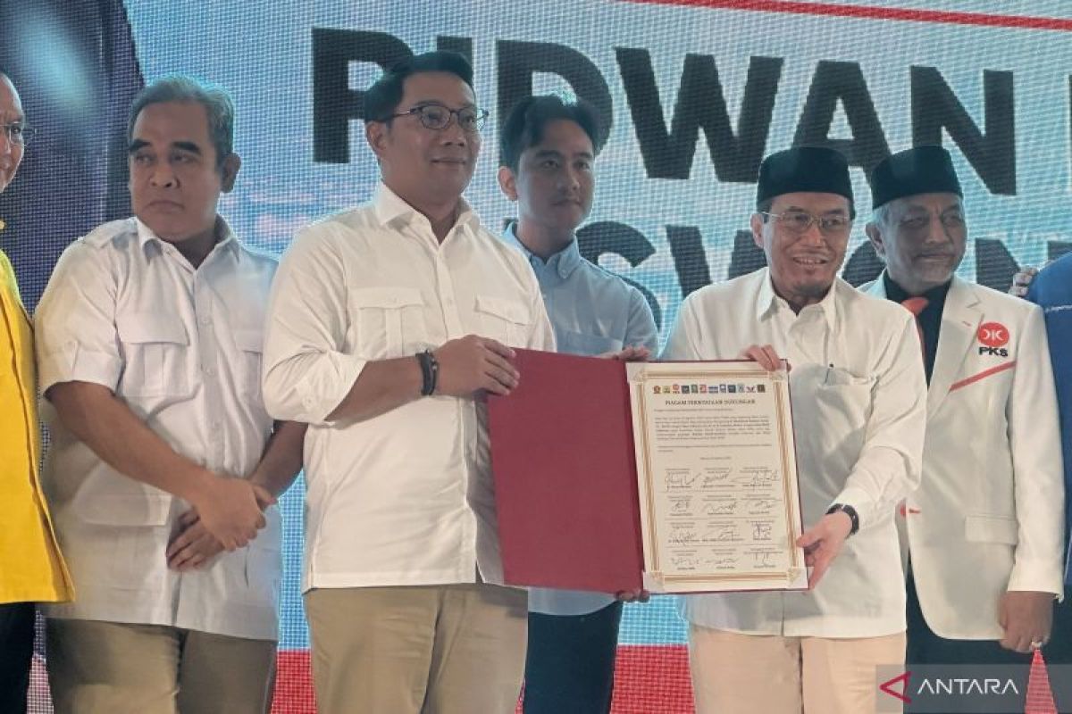 12 partai resmi mengusung Ridwan Kamil-Suswono pada Pilkada Jakarta