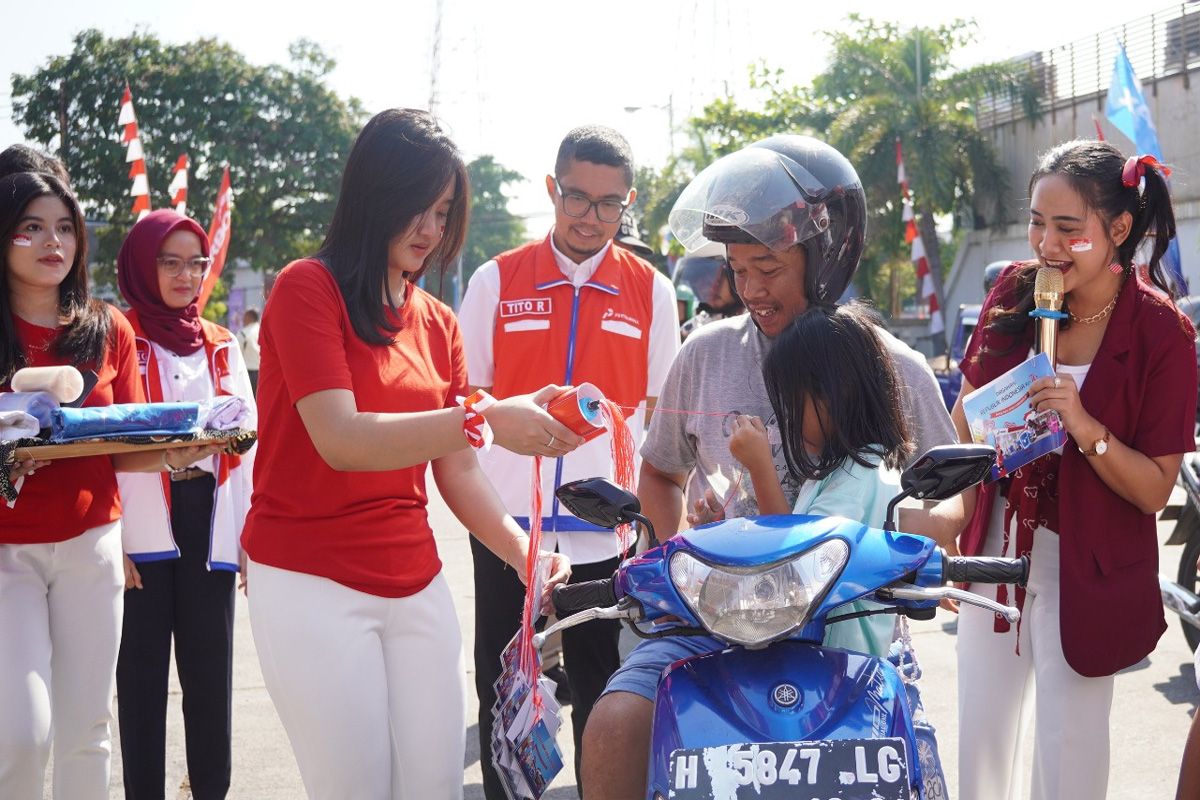 HUT RI, Pertamina Patra Niaga JBT sapa pelanggan di SPBU Jateng dan DIY