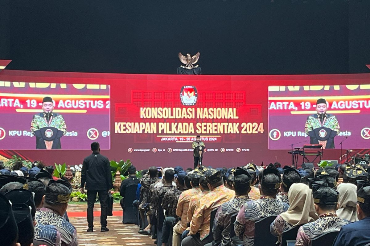 KPU RI menggelar rapat Konsolidasi Nasional Kesiapan Pilkada Serentak 2024