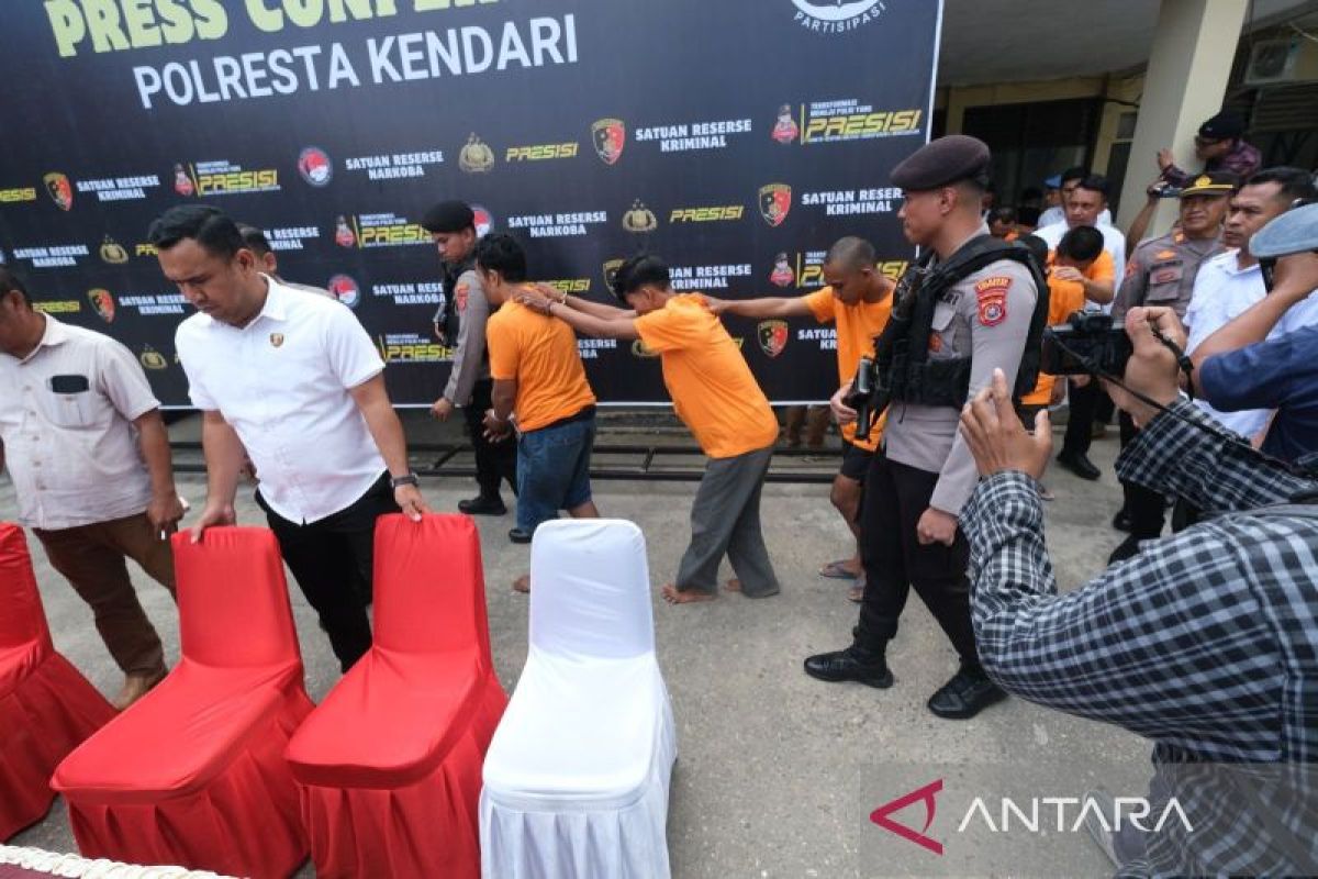 Polresta Kendari bekuk sindikat curanmor dan sita 37 unit motor hasil curian