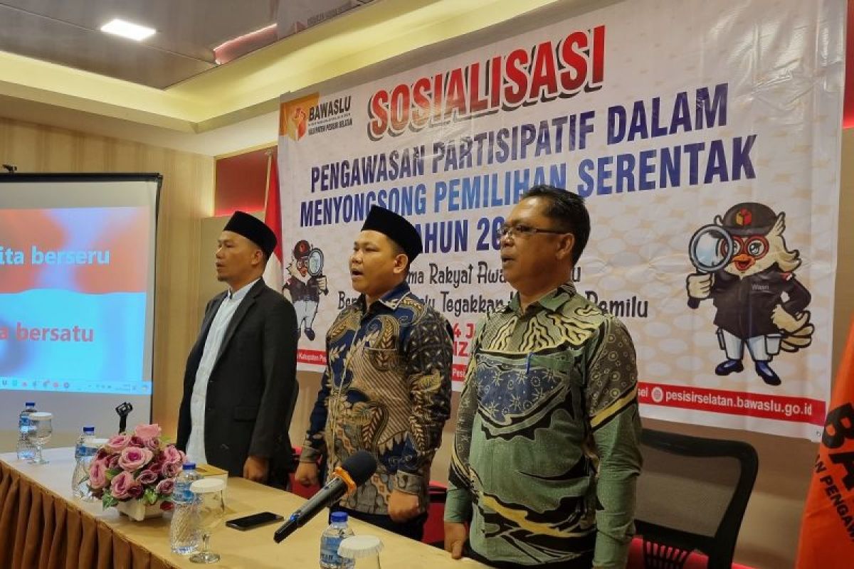 Pastikan Hak Pilih Masuk DPT, Bawaslu Pessel gelar sosialisasi pengawasan partisipatif pilkada 2024