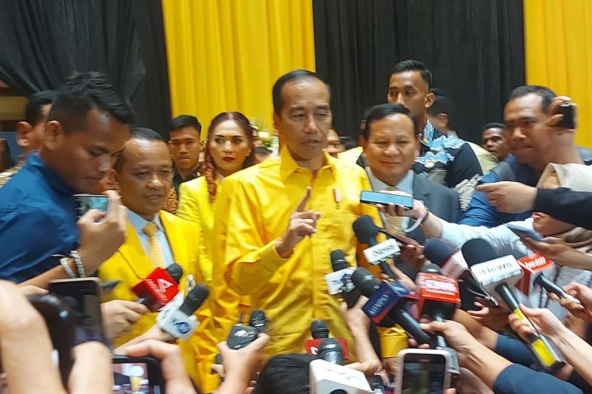 Jokowi tanggapi spekulasi kemungkinan jadi Dewan Pembina Golkar