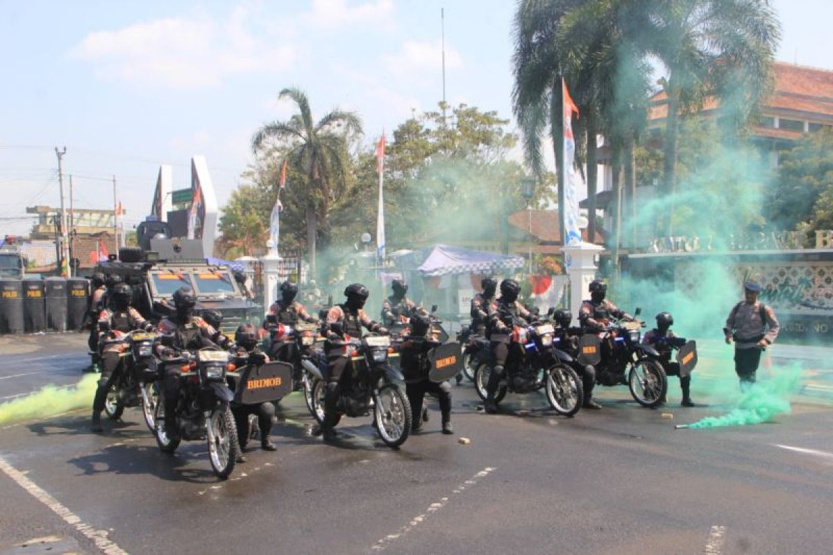 Polres Bantul gelar simulasi sistem pengamanan kota hadapi Pilkada 2024