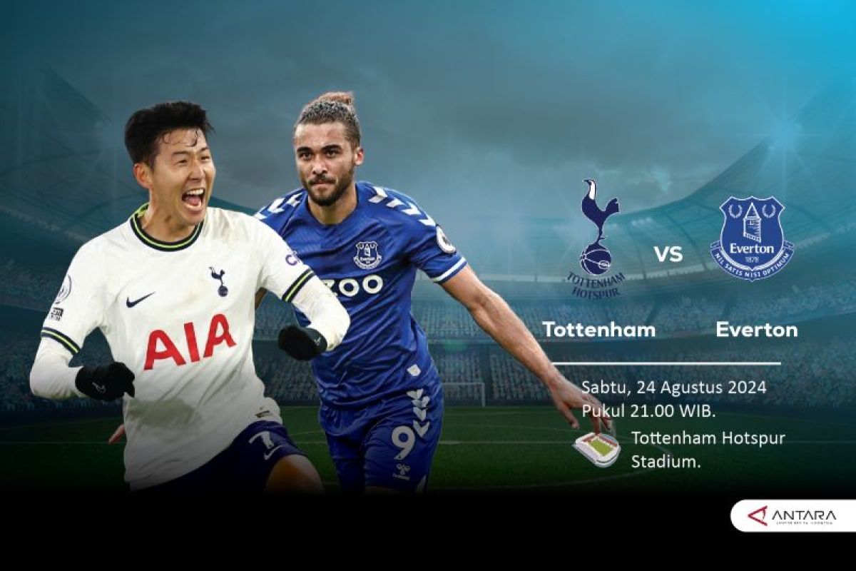 Prediksi Tottenham Hotspur vs Everton, skor, head to head, dan susunan pemain