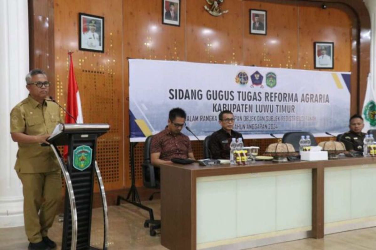 Pemkab Lutim menargetkan 3.200 bidang tanah pada program redistribusi