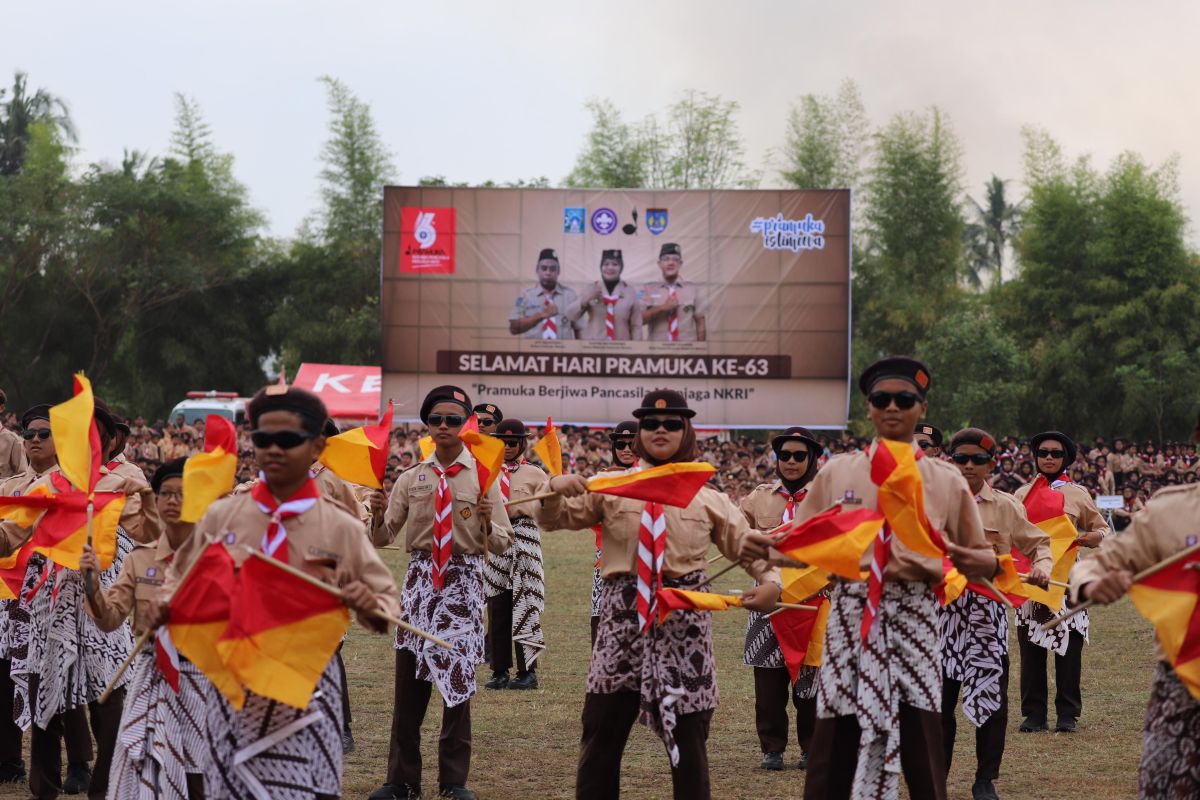 Sleman menggelar Apel Besar "Pramuka Berjiwa Pancasila Menjaga NKRI"