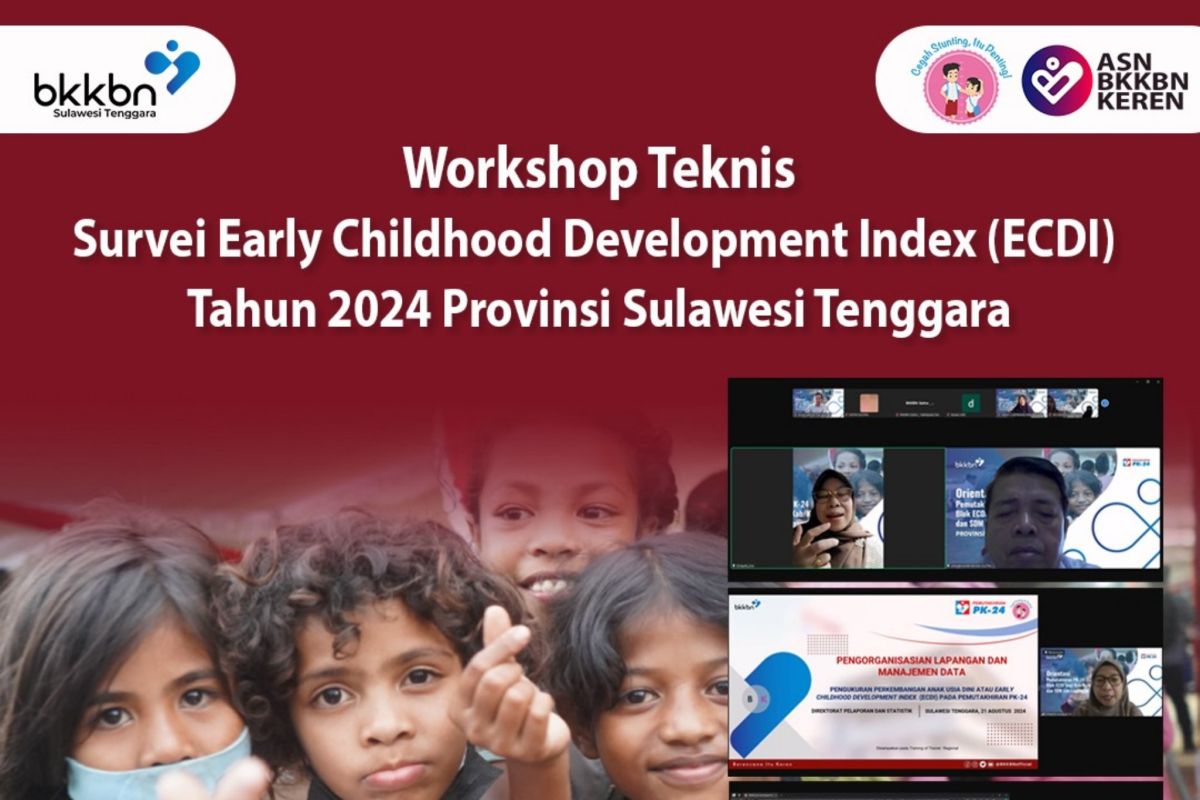 BKKBN Sultra gelar "workshop" ECDI guna wujudkan Generasi Emas 2045