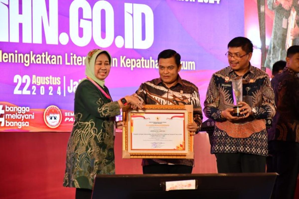 Unila terbaik ketiga JDIHN Award 2024