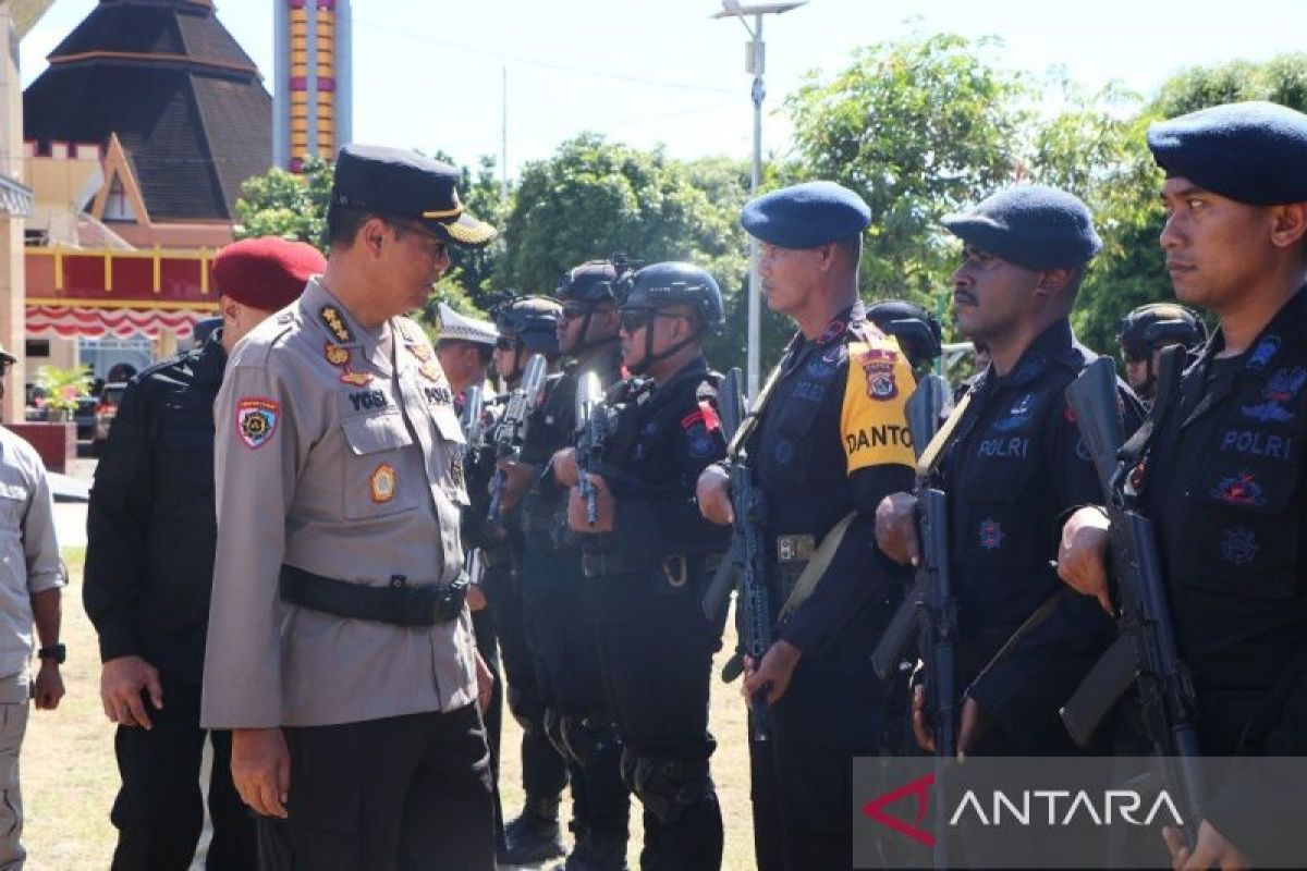 Polda Papua gelar pasukan untuk Operasi Mantap Praja Cartenz 2024