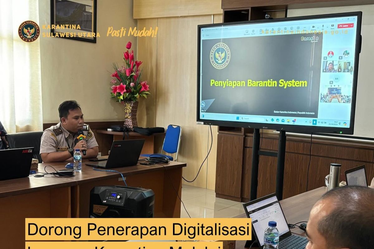 Karantina Sulut tingkatkan layanan melalui 'Digital Barantin System'