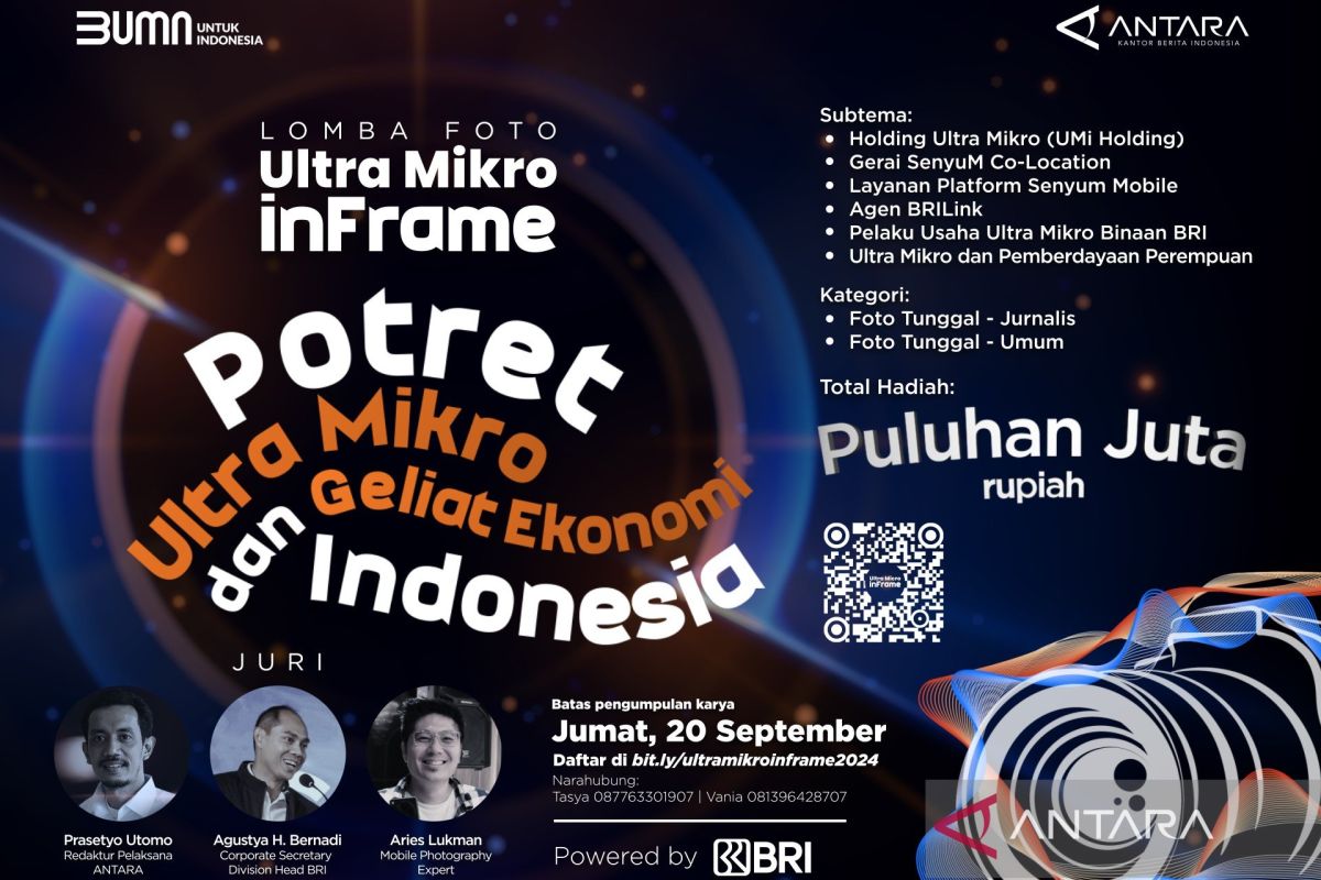 ANTARA dan BRI gelar lomba foto angkat pelaku ekonomi ultra mikro