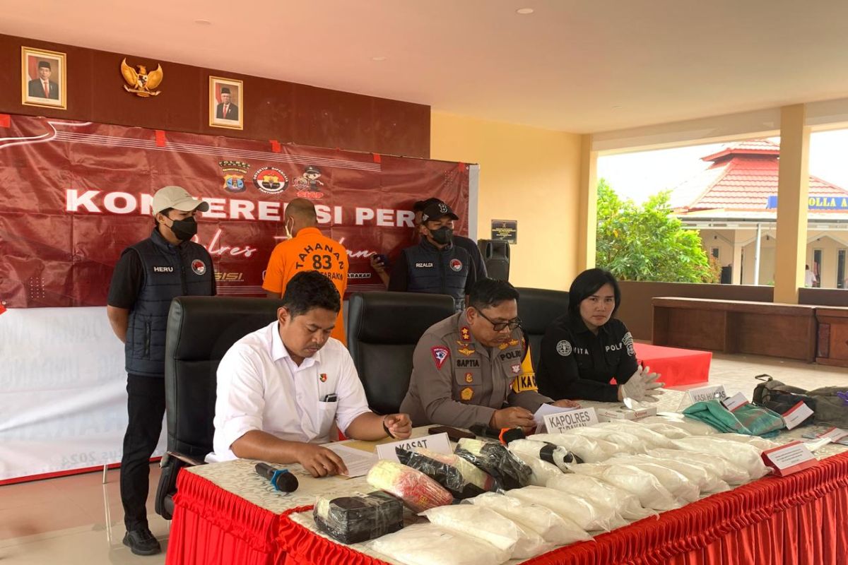 Polres Tarakan Berhasil Gagalkan Penyelundupan Sabu 24 Kilogram