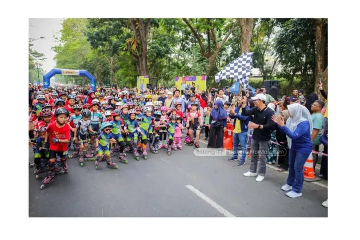 Sirkuit skateboard dan sepatu roda disiapkan di Kota Mataram