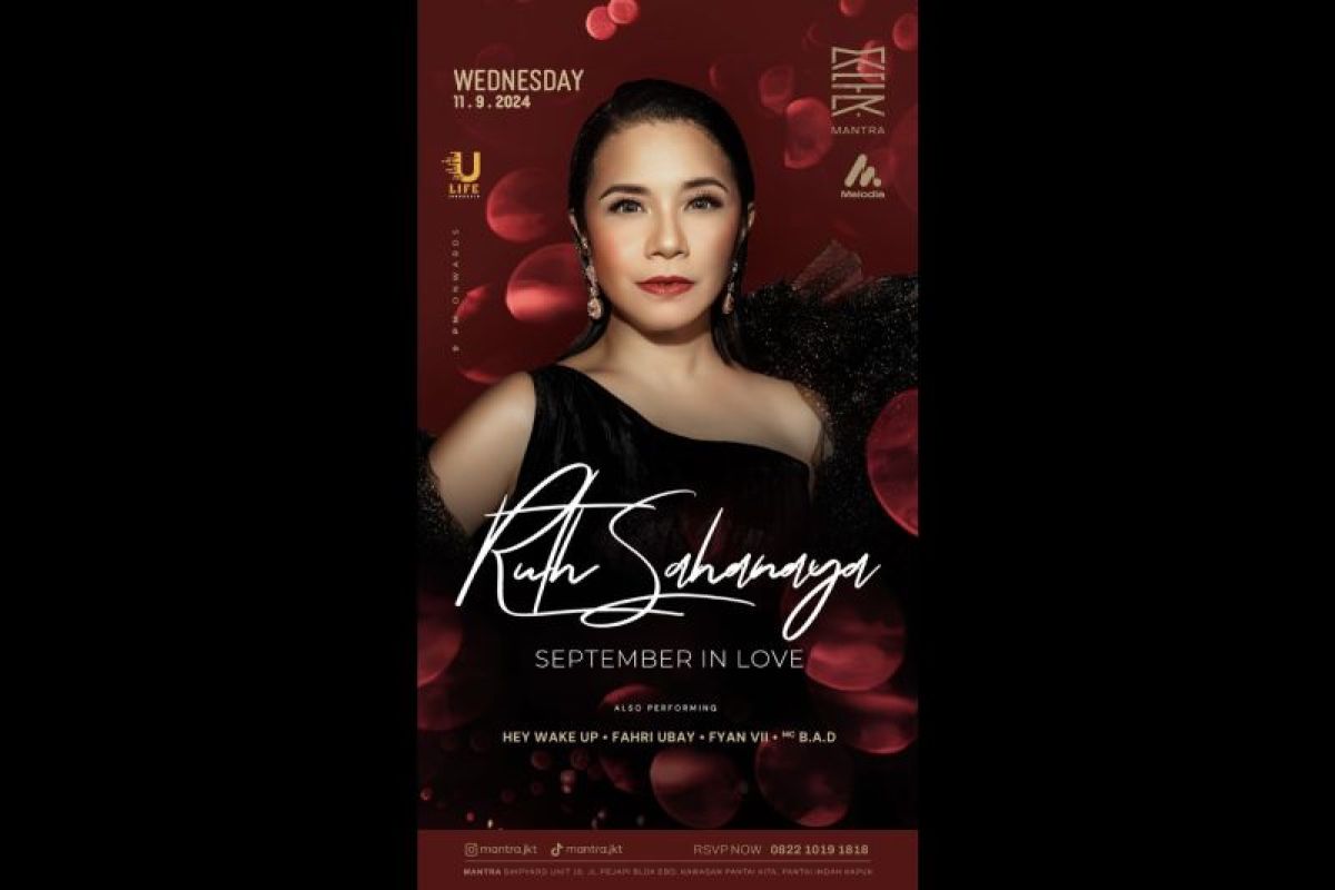 Nikmati "September in Love" bersama Ruth Sahanaya