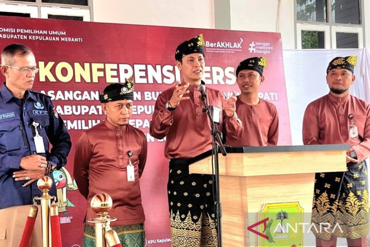 KPU Meranti beberkan jadwal pendaftaran empat paslon Pilkada 2024