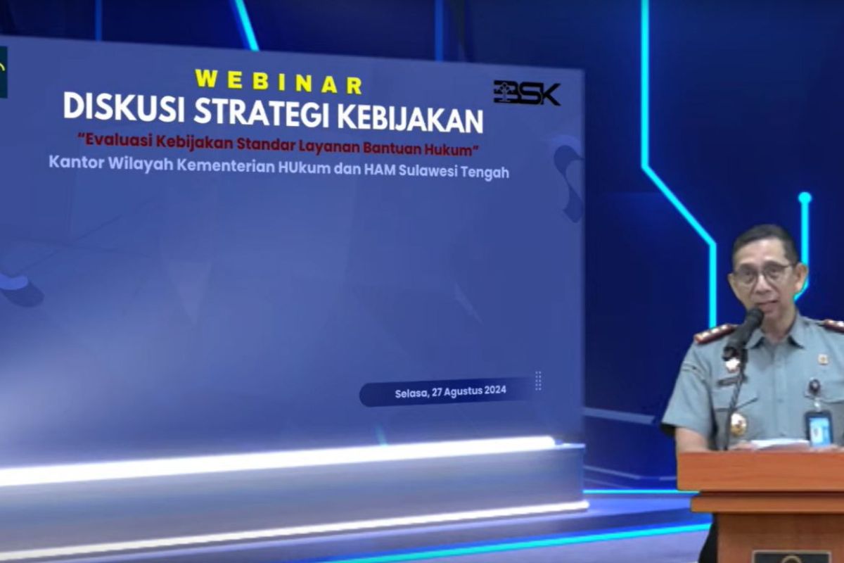 Kemenkumham Sulteng upaya tingkatkan layanan bantuan hukum bagi warga miskin