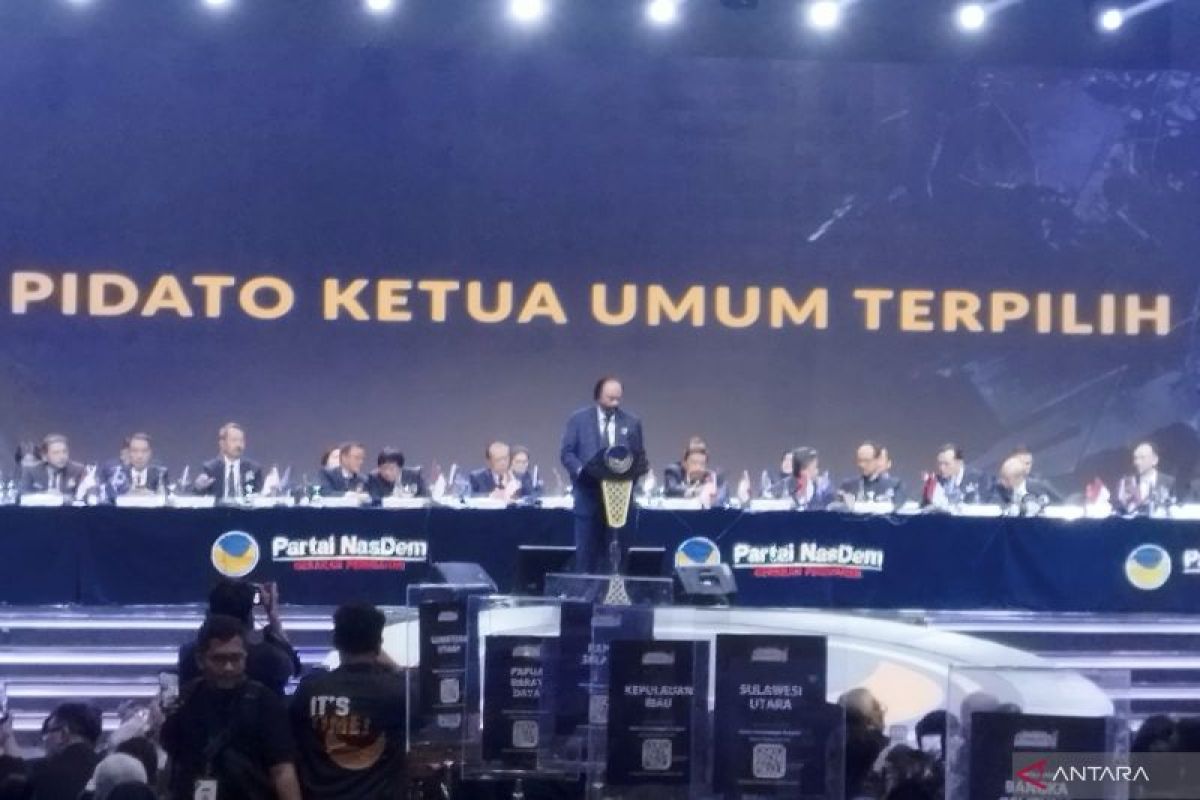 Kembali terpilih di Kongres, Surya Paloh: Tak akan selamanya pimpin Partai Nasdem