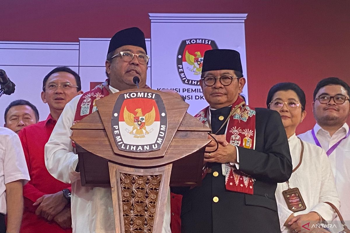 Rano Karno menyampaikan pesan Megawati agar bersaing sehat dalam Pilkada DKI