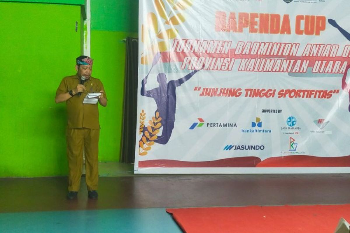 Pemprov Kaltara Apresiasi Turnamen Badminton Bapenda Cup