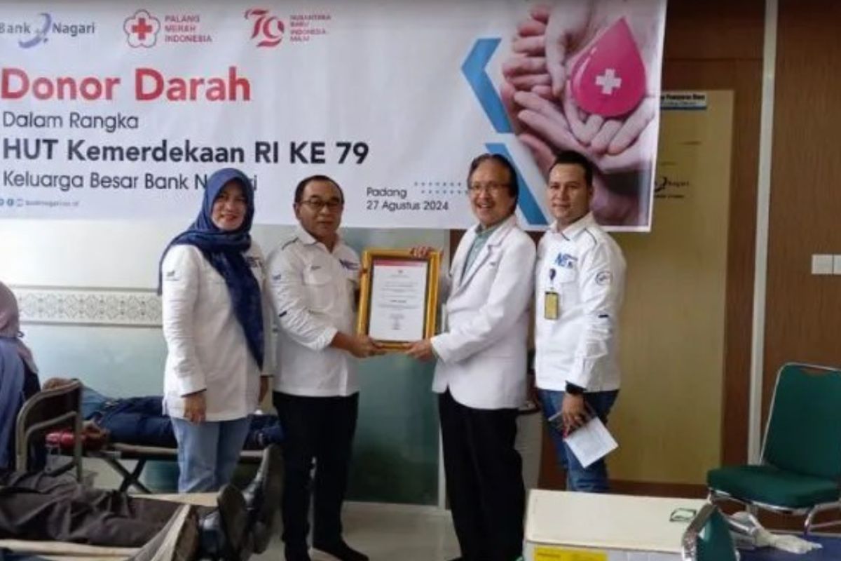 Bank Nagari gelar aksi sosial donor darah, 94 kantong terkumpul