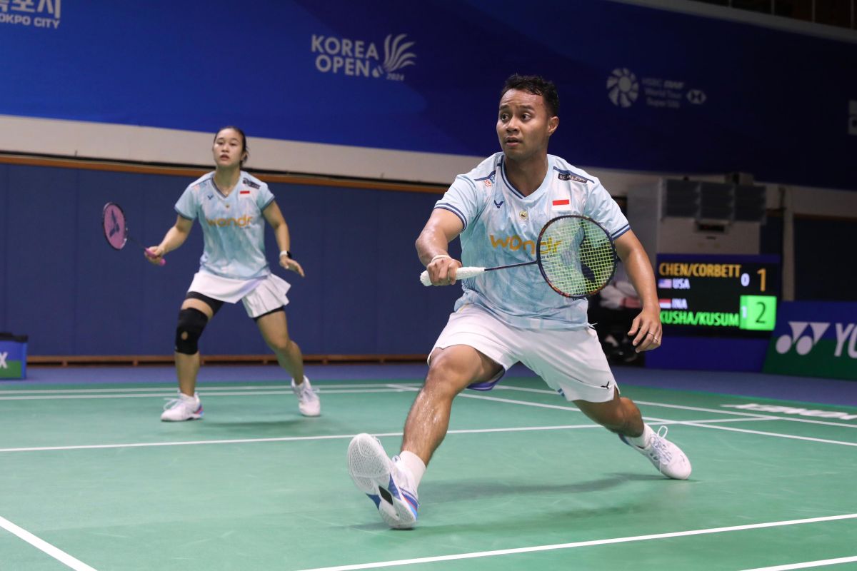 Ganda campuran Rehan/Lisa tekan lawan sejak awal untuk melaju ke 16 besar Korea Open