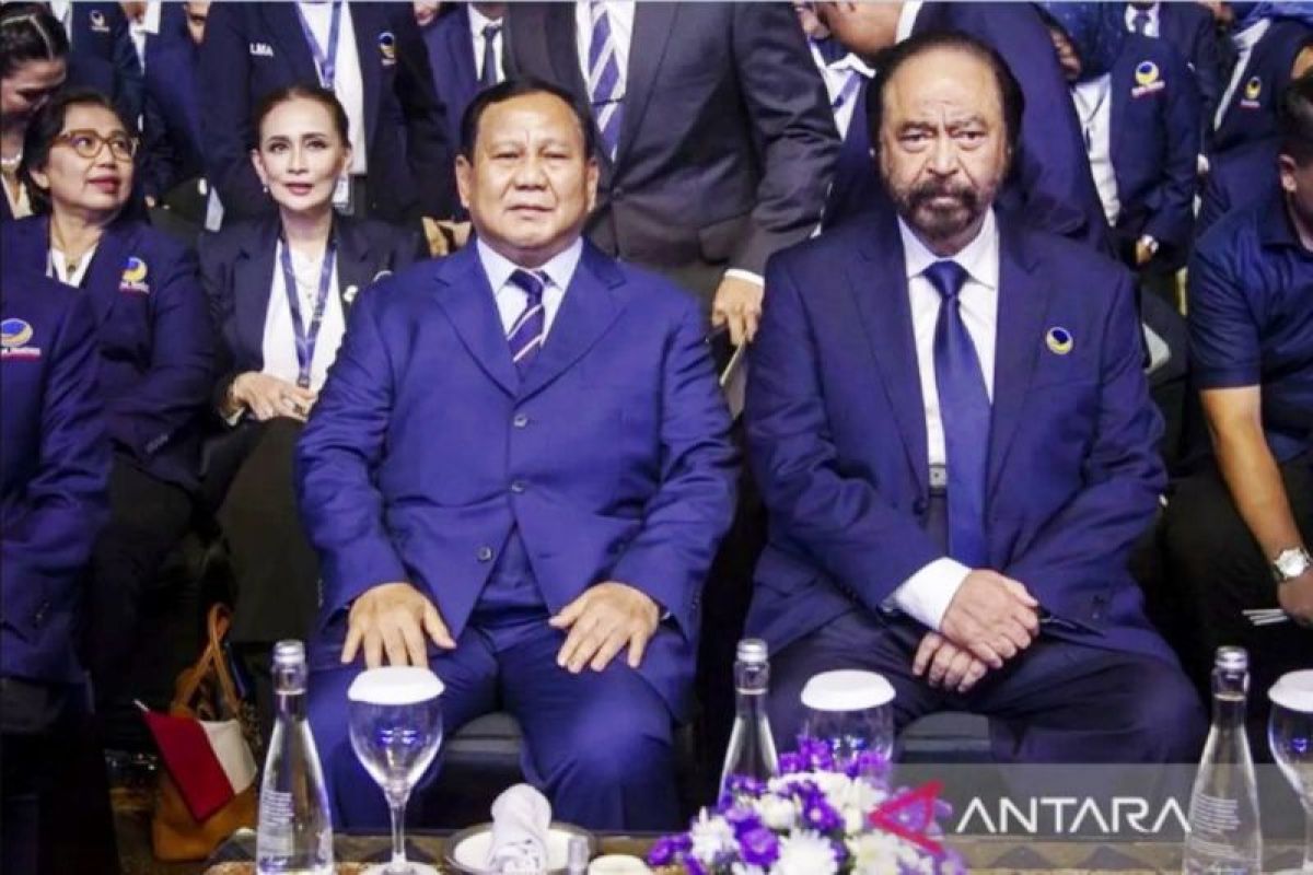 NasDem bantah pertemuan Surya Paloh dan Prabowo bahas soal kabinet