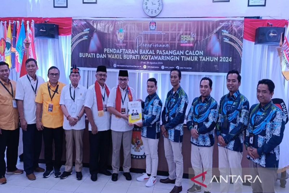 Sanidin-Siyono jadi paslon pertama mendaftar Pilkada Kotim 2024