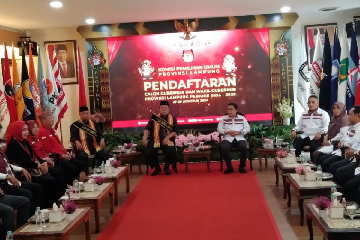 Arinal-Sutono percaya diri maju di Pilgub Lampung hanya dengan PDI-P