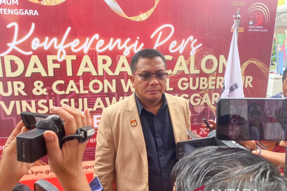 KPU: Empat calon gubernur wakil gubernur Sultra resmi daftar Pillkada 2024