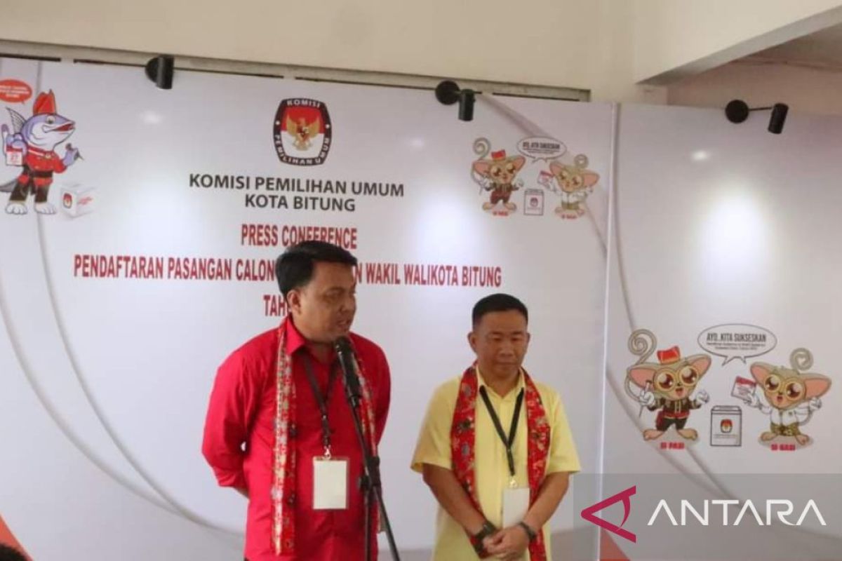 KPU Bitung nyatakan lengkap dokumen pendaftaran paslon Geraldi-Erwin