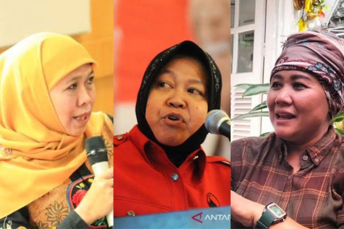 Tiga srikandi Khofifah, Risma dan Luluk siap tarung di Pilgub Jatim 2024