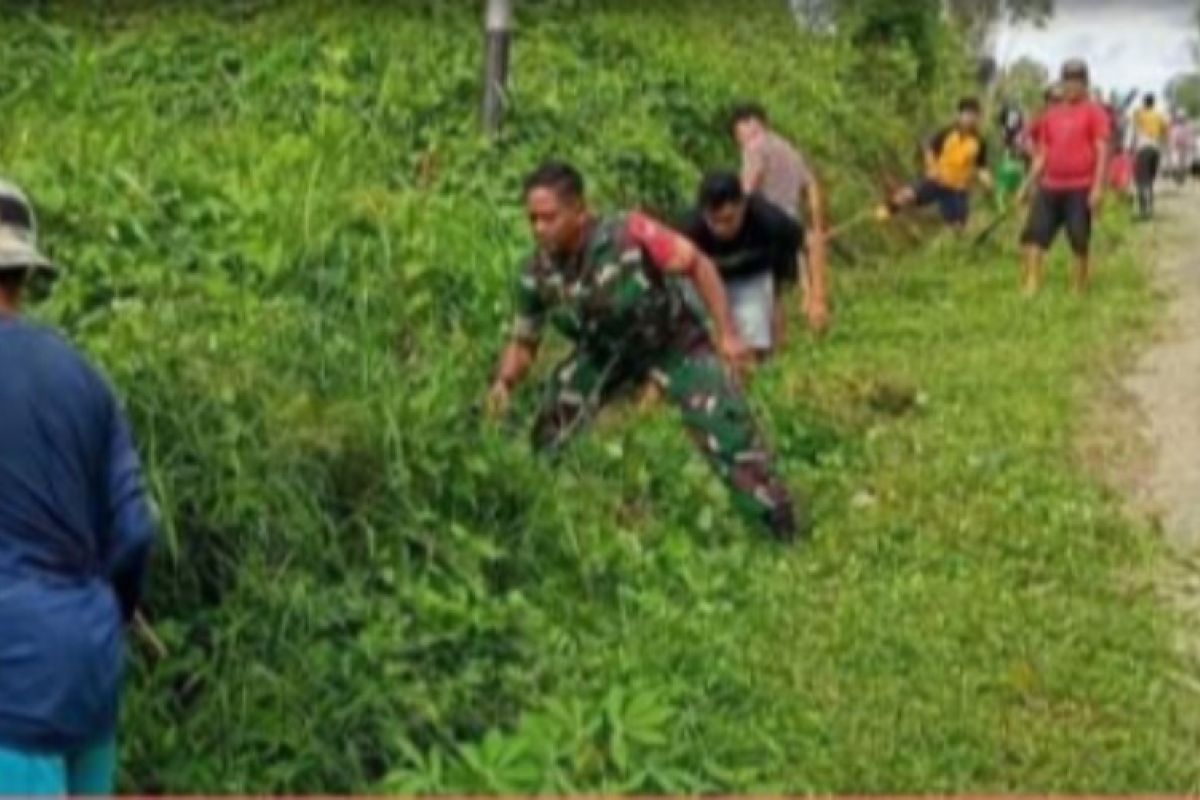 Kodim Mamuju ajak masyarakat bersihkan lingkungan cegah banjir