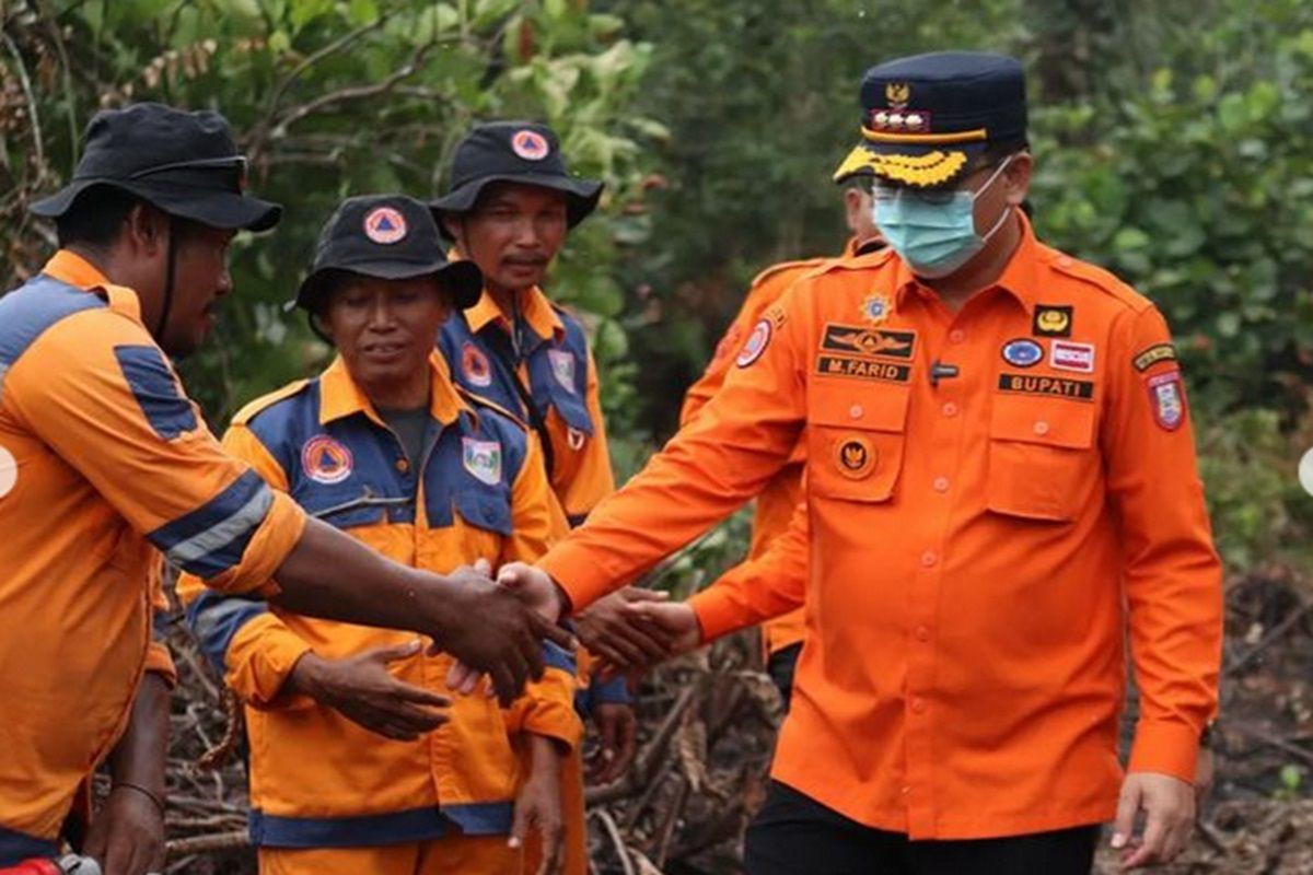 Pj Bupati Banyuasin semangati tim gabungan penanggulangan karhutla