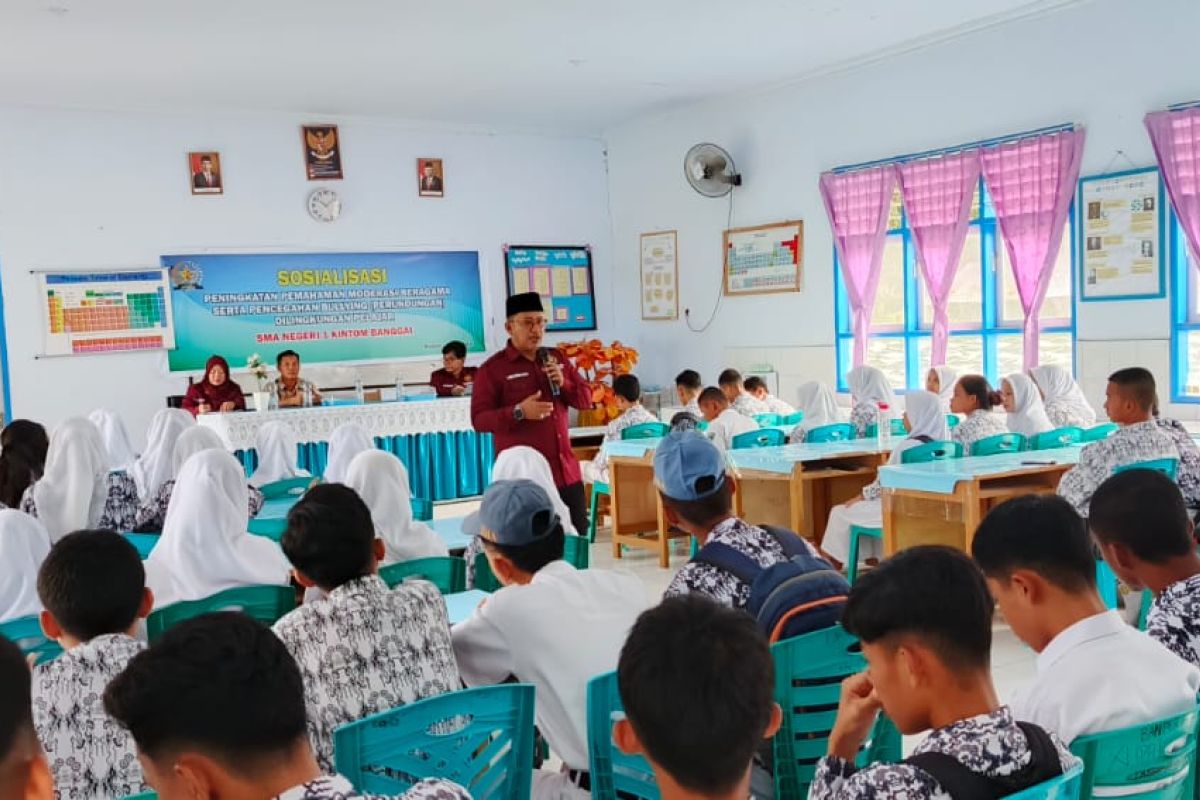 FKUB Sulteng tanamkan moderasi beragama kepada pelajar di Banggai