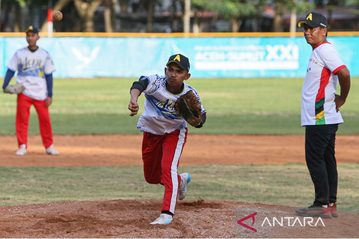 Lampung versus Banten di laga pembuka baseball PON XXI di Aceh